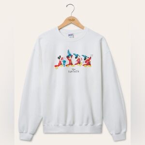 Junk Food Clothing WIZARD MICKEY FANTASIA FLEA MARKET FLEECE Size Small S Unisex